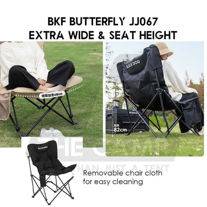 Blackdog Foldable Chair Camping Outdoor Foldable Folding Moon Chair Tent Table Flysheet Black CBD2300JJ020 CBD2300JJ026