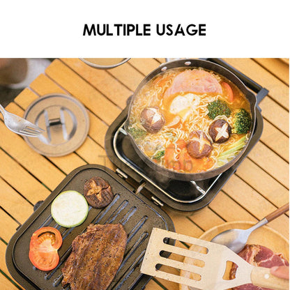Naturehike Portable Double Head Furnace Gas Stove Foldable 2300W Outdoor Camping Folding Burner Picnic BBQ Kovea Cube