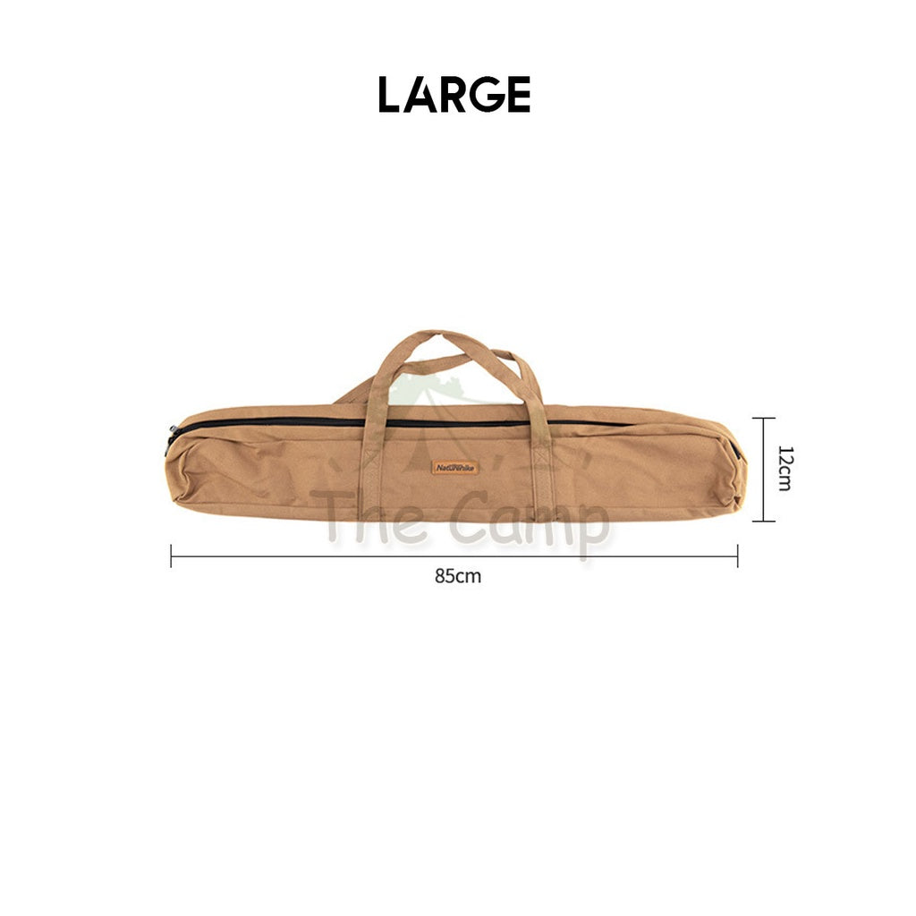 Naturehike Pole Storage Bag Portable Outdoor Flysheet Tarp Pole Bag Canvas Wear-resistant Tent Rod Bag Camping