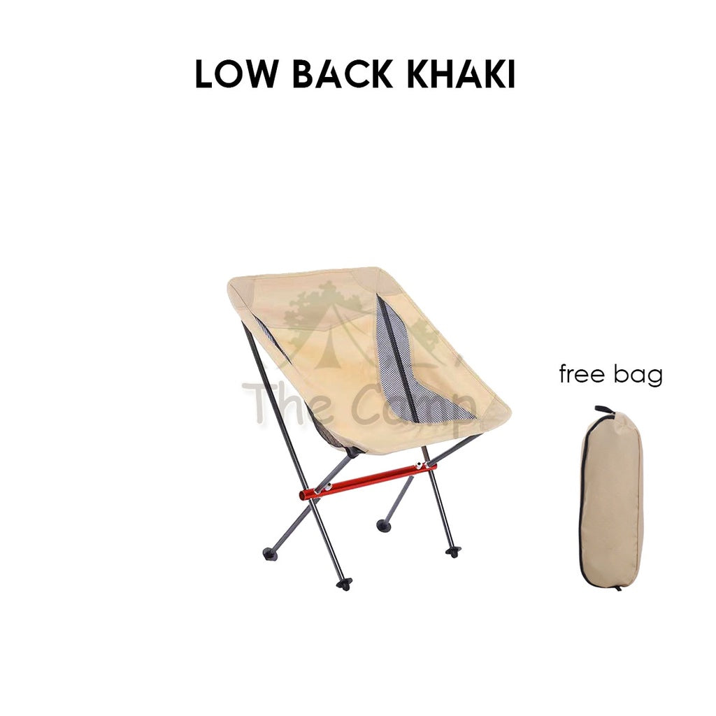 Camping Foldable Moon Chair High & Low Back Outdoor Folding Portable Picnic Aluminium Alloy Lightweight Naturehi