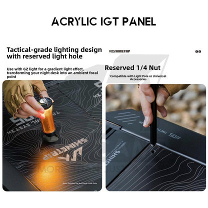 Shinetrip IGT Panel Acrylic Version 1 Unit Half Unit Plate for IGT Table Outdoor Camping Modular Meja A597