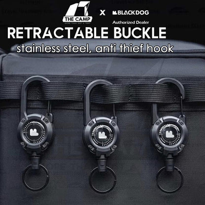 Blackdog Retractable Buckle Lanyard Clip Carabiner Outdoor Camping Tactical Pull Badge Keychain Anti Thief CBD2550PJ070
