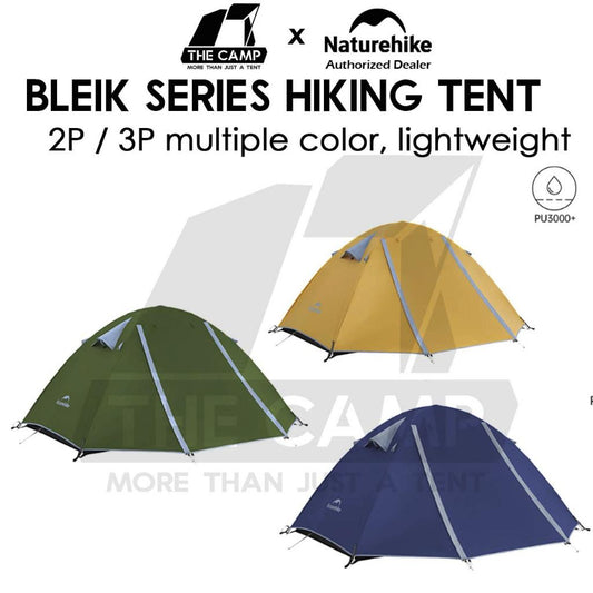 Naturehike Bleik Series Tent 2-3 Person 2pax 3pax Waterproof Ultralight Hiking UPF50 Outdoor Camping Khemah CNK2550WS038