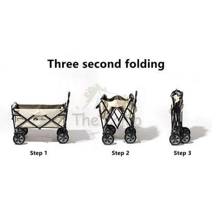 Mobi Garden Camping Portable Trolley Wagon 100L Litre Fast Easy Folding Cart Line Collaboration Outdoor Gear Naturehike