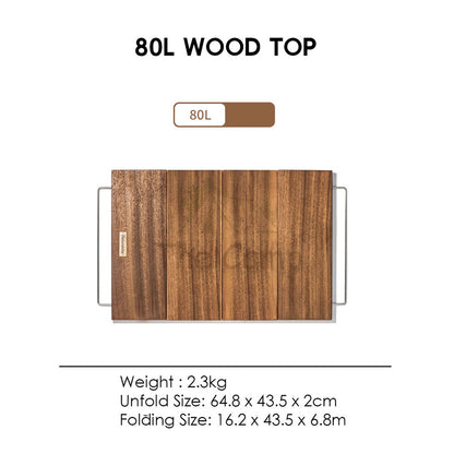 Naturehike Camping Folding Storage Box 23L 52L with Top 50L 80L Wood Base Outdoor Sport Family Hiking CNK2450XB020