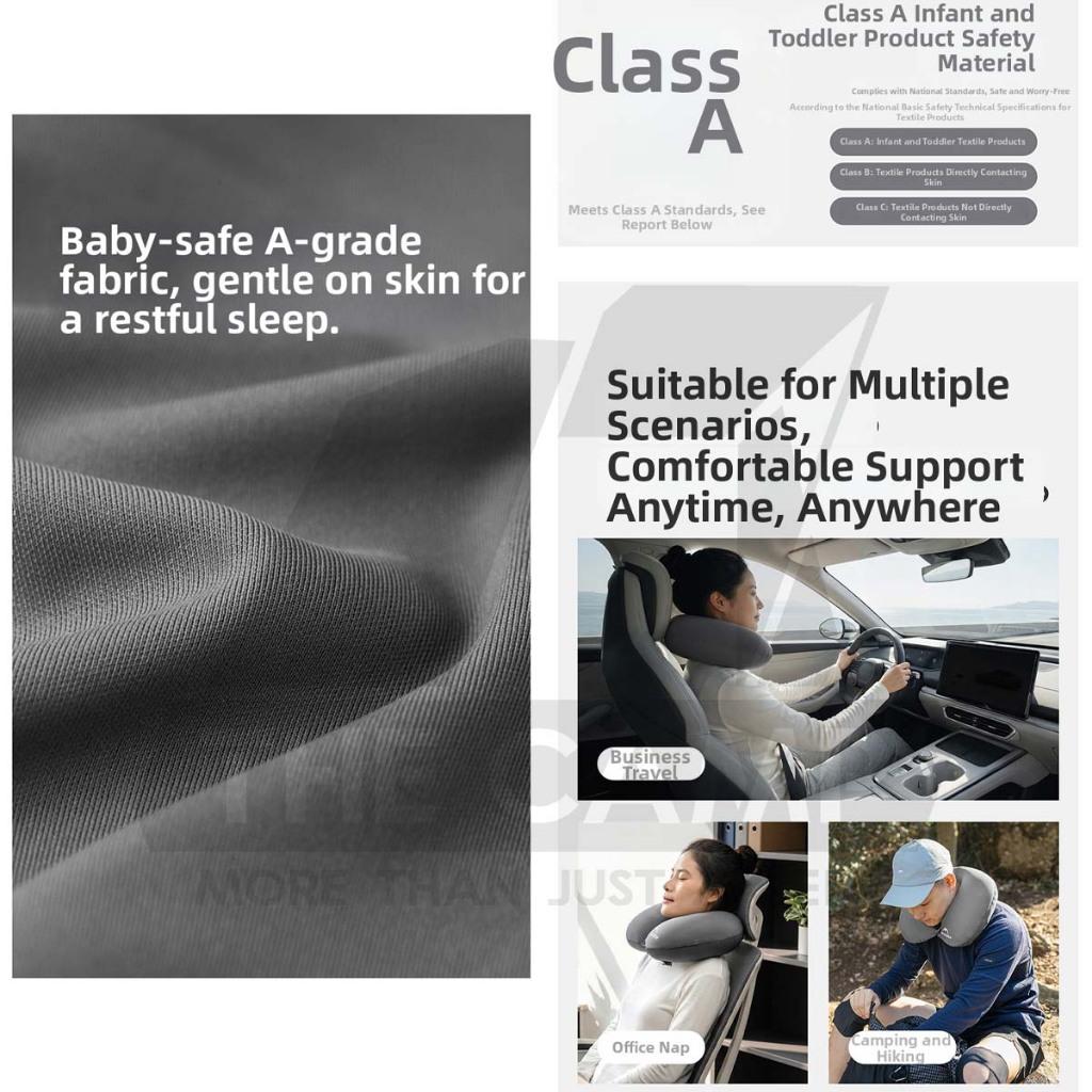 Naturehike TPU Air Neck Pillow Travel Neck Support Bantal Leher Kereta Bantal Travel U Shape Memory Foam CNK2650WS030