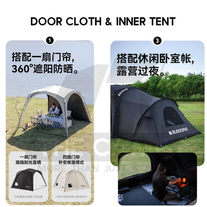 Blackdog Auto Dome Shelter Quick Opening Inner Tent Extension Flysheet Door Mesh Cloth TPU Groundsheet CBD2450WS010