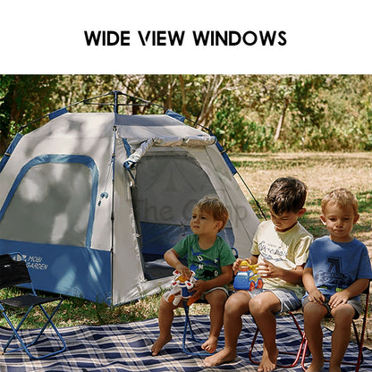 Mobi Garden Camping Automatic Spacious Tent Large Space 2 3 4 People Quick Fast Rainproof Outdoor Tent Camp UPF50+