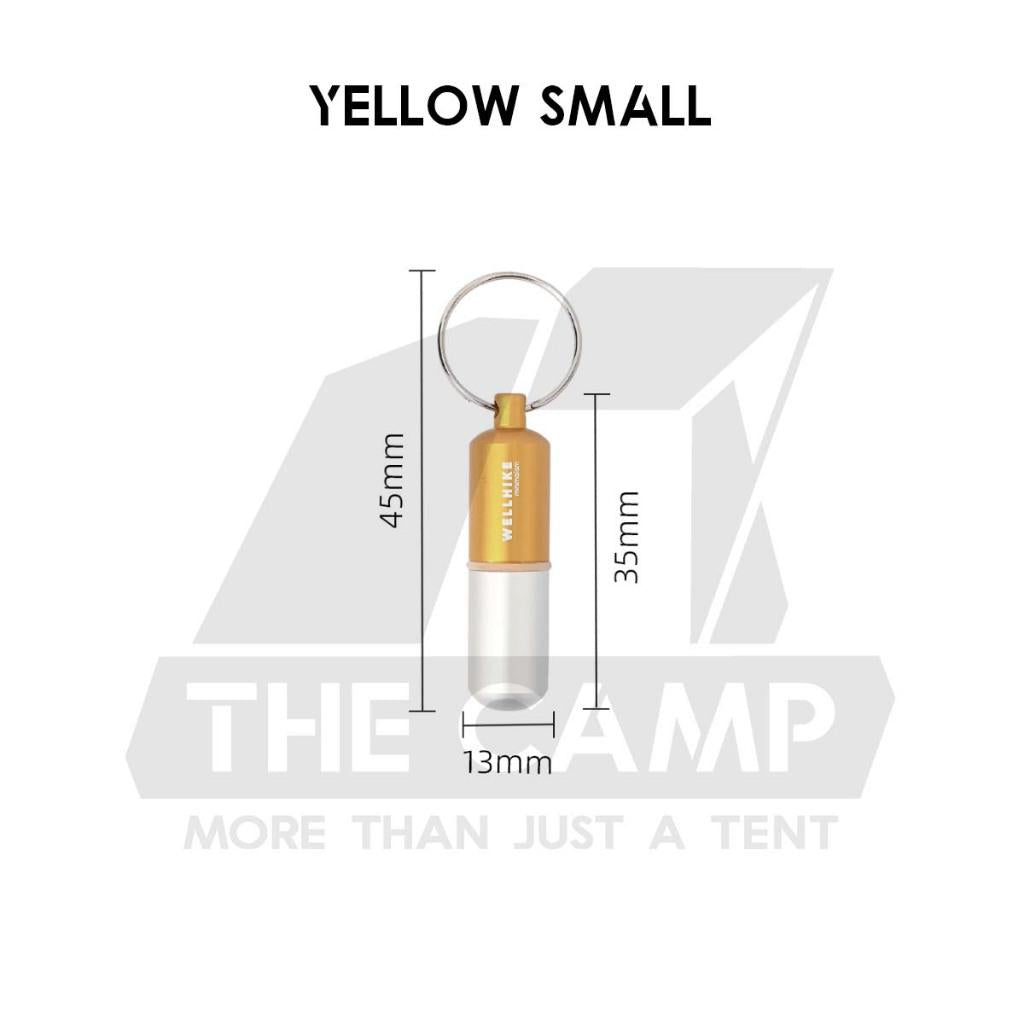 Wellhike SWS EDC Pill Capsule Sealed Waterproof Container Outdoor Camping Portable Small Bottle Mini Storage Keychain