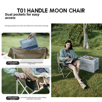 Naturehike T01 Armrest Folding Moon Chair Handle Outdoor Camping Widened Handle Arm Rest Kerusi Healing CNH23JU13002