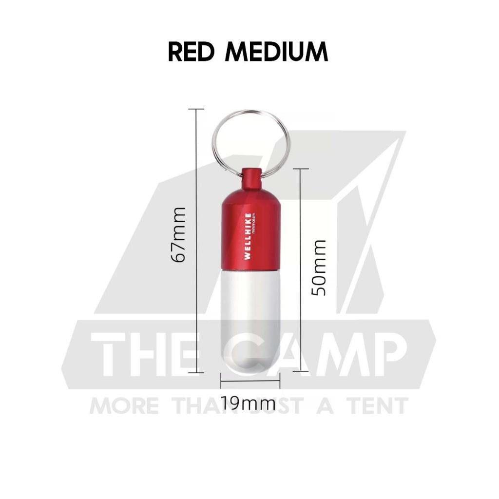 Wellhike SWS EDC Pill Capsule Sealed Waterproof Container Outdoor Camping Portable Small Bottle Mini Storage Keychain