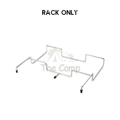 Table Side Rack Garbage Bin Disposable Portable Camping Rubbish Trash Holder Stand Stainless Steel Organizer Storage