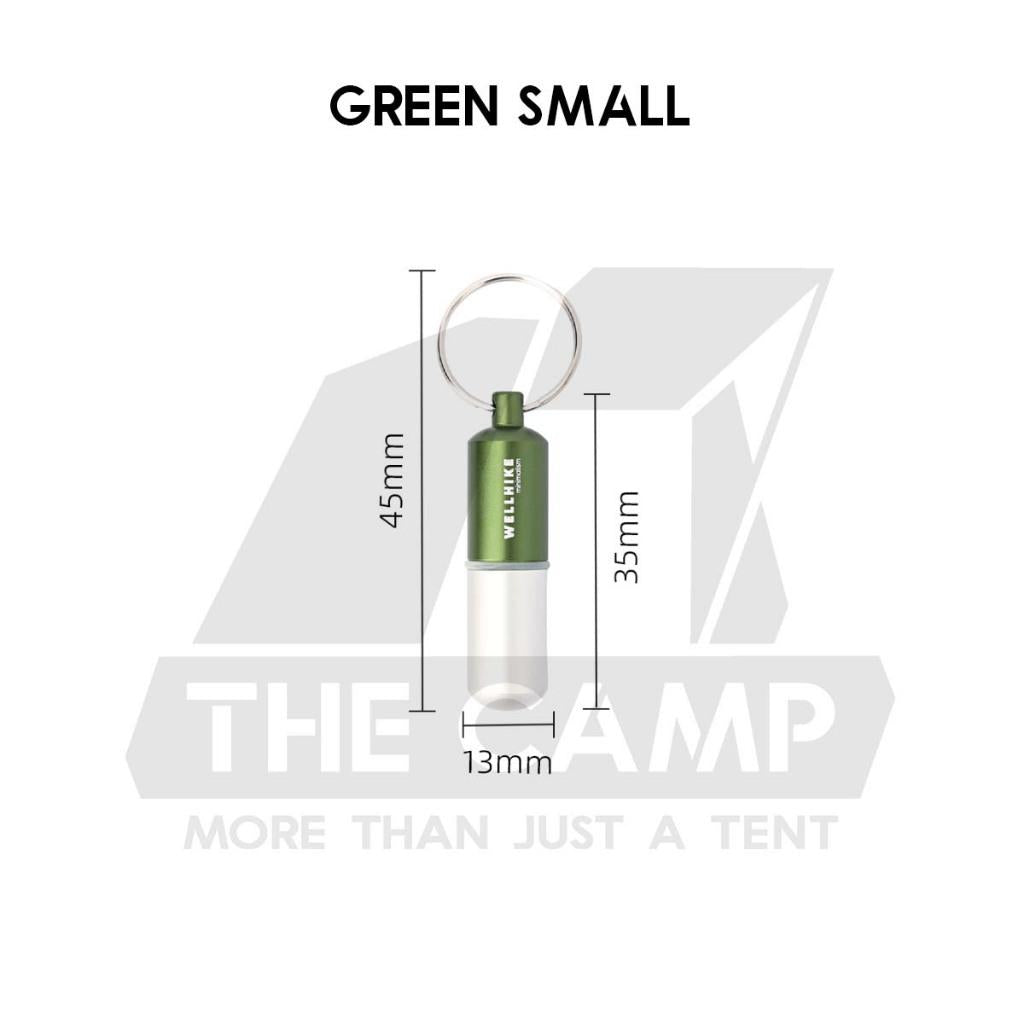 Wellhike SWS EDC Pill Capsule Sealed Waterproof Container Outdoor Camping Portable Small Bottle Mini Storage Keychain