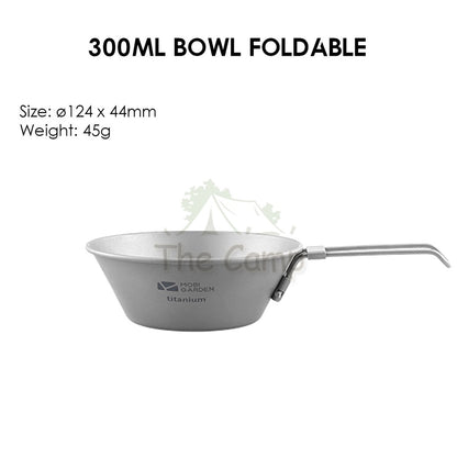 Mobi Garden Titanium Series Product Cup Bowl Cutlery Set Fork Spoon Knife Cookware Utensil