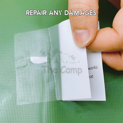 DIY Repair TPU Tape Export Thick Quality Pembaiki Tent Tarp Flysheet Patch Pool Kolam Bocor Air Bed Camping