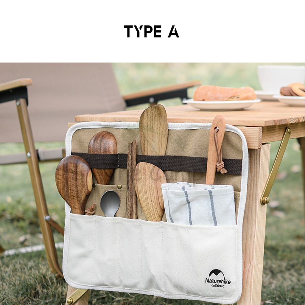 Naturehike Outdoor Tableware Organizer Storage Wagon Bag Table Side Cookware Pouch Portable Cutlery Tissue Holder