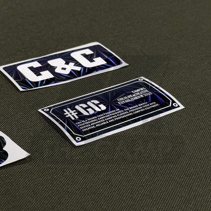 CC Brand Logo Sticker for Box Tent Cooler Box Table Laser