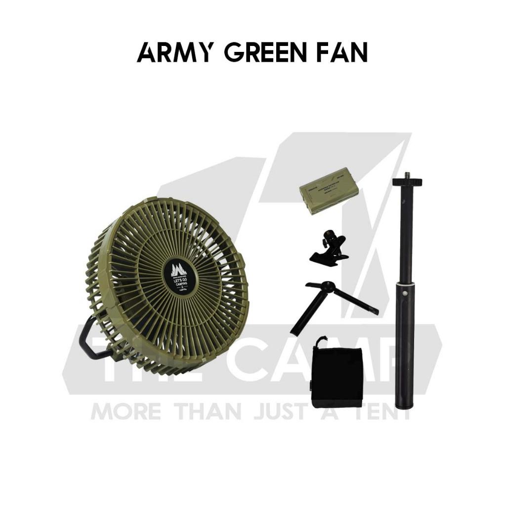 Wellhike SWS Wilderness Tactical Fan 10000mah Battery Swapping Tripod Clip Turbo Outdoor Camping Kipas Angin