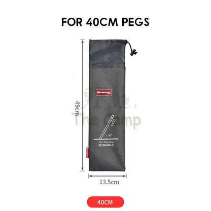Camping Nail Peg Storage Bag 20cm 30cm 40cm Stake Holder Case Pouch Khemah Canopy Paku Beg Steel Aluminium Nail