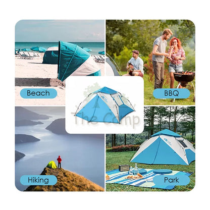 Mobi Garden Camping Automatic Anti Rainstorm Tent Large Space 2 3 4 People Quick Fast Rainproof Outdoor Tent Camp