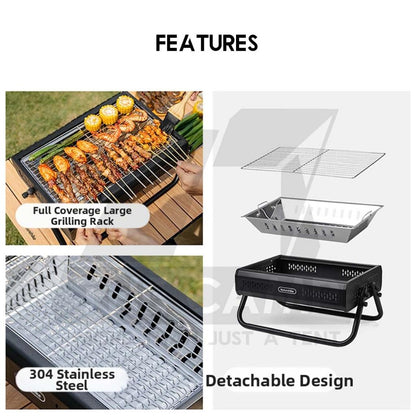 Naturehike Misty Desktop BBQ Grill Charcoal Rack Portable Grill Folding Grills Stove Barbecue CNK2650CF011