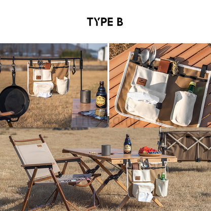 Naturehike Outdoor Tableware Organizer Storage Wagon Bag Table Side Cookware Pouch Portable Cutlery Tissue Holder