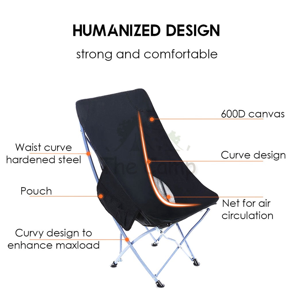 Camping Folding Chair High & Low Back Outdoor Portable Foldable Picnic Moon Chair Aluminium Alloy Lightweight Naturehike