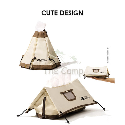 Mobi Garden Tissue Box Cotton Waterproof Exquisite Shape Tent Paper Roll Camping Picnic Hiking Cute Design Naturehike