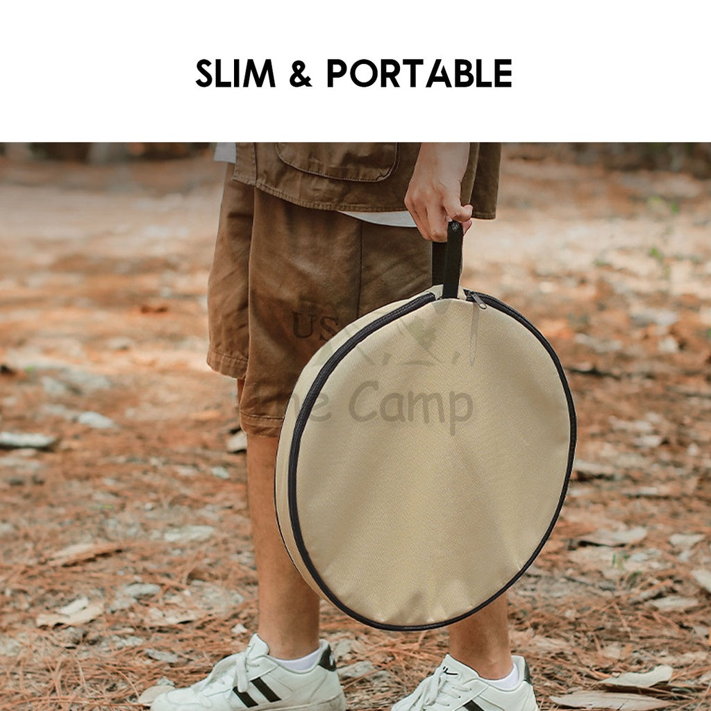 Adjustable Height Camping Small Round Table Picnic Aluminium Alloy ABS Stool Chair Tent Flysheet Tarp Pole Nail Peg Rope