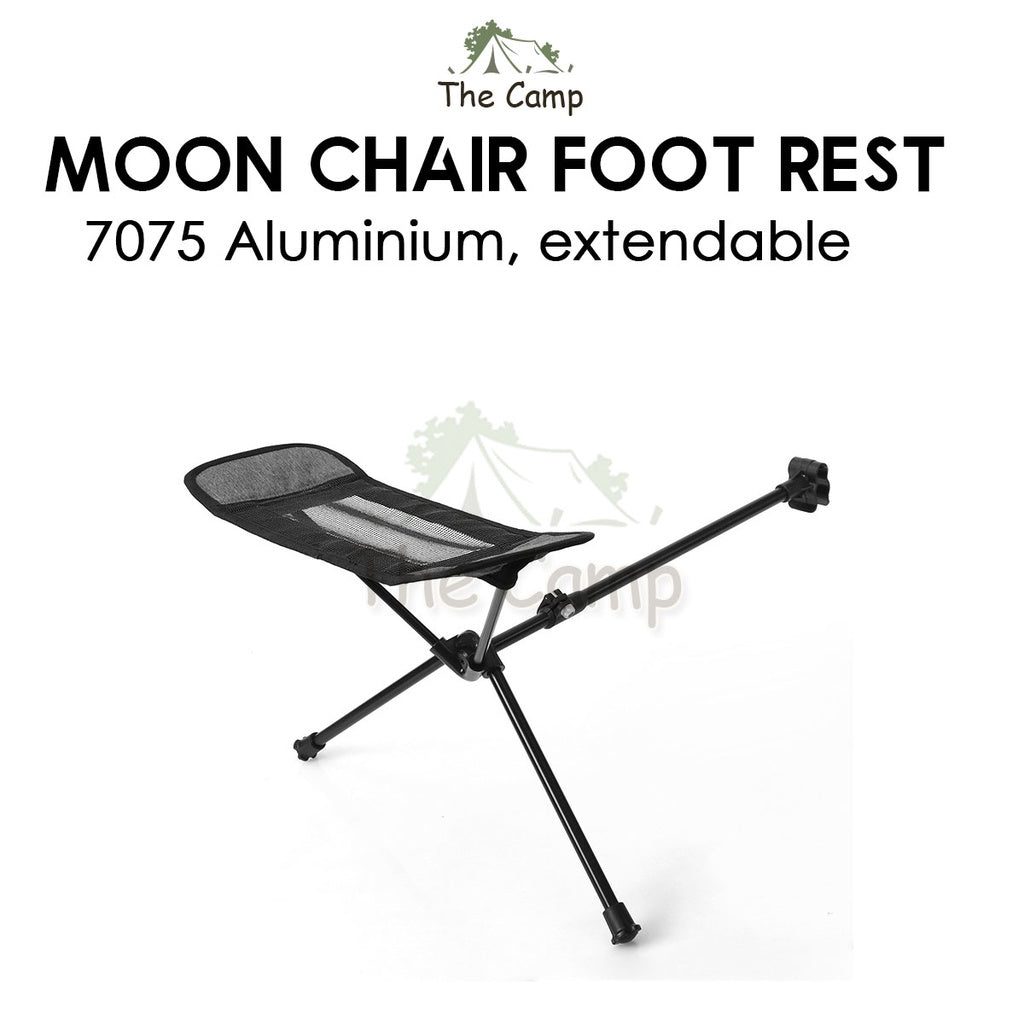 Portable Aluminium Alloy Foot Rest Stool for Moon Chair Recliner Foldable Extender Tent Table Flysheet Tarp Pole Bag