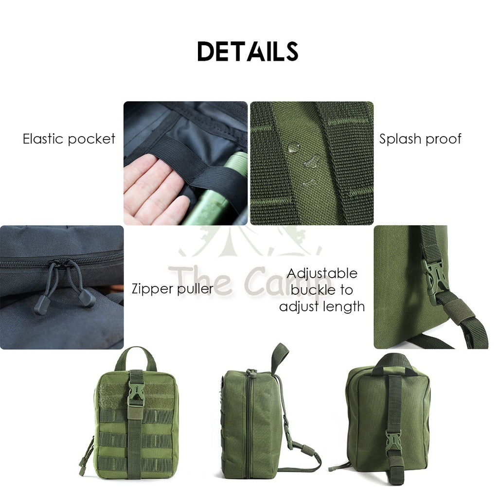EDC Storage Bag Camping Nail First Aid Kit Multipurpose Equipment Compact Outdoor
