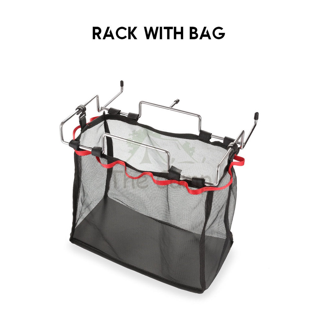 Table Side Rack Garbage Bin Disposable Portable Camping Rubbish Trash Holder Stand Stainless Steel Organizer Storage