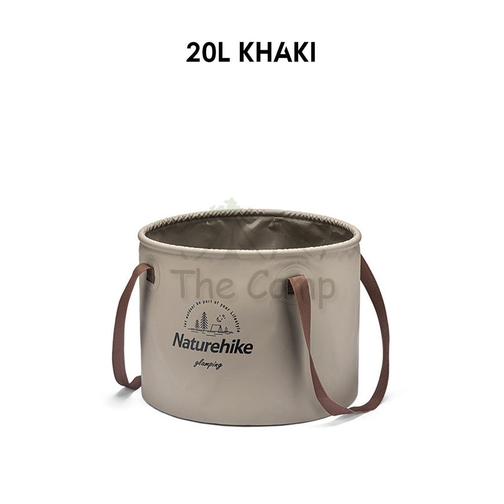 Naturehike Camping Foldable Bucket Portable Waterproof Round 10L 20L Water Transparent Container CNK2350CF010