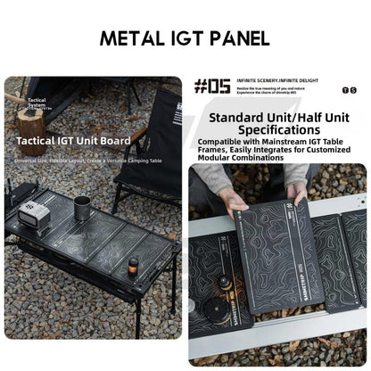 Shinetrip IGT Panel Metal Version 1 Unit Half Unit Plate for IGT Table Outdoor Camping Modular Meja A454