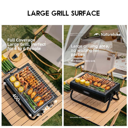 Naturehike Misty Desktop BBQ Grill Charcoal Rack Portable Grill Folding Grills Stove Barbecue CNK2650CF011