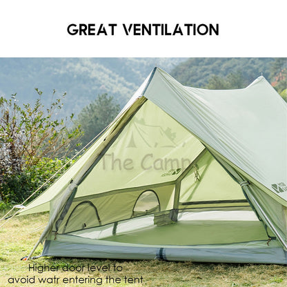 Mobi Garden Era 150 Tent Large Space 2 3 4 People Quick Fast Rainproof Outdoor Camping Browns Naturehike