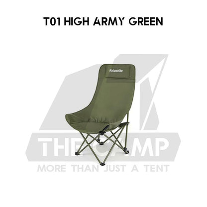 Naturehike T01 Highback Moon Chair Outdoor Camping Widened Armchair High Back Headrest Kerusi Healing CNH23JU13002