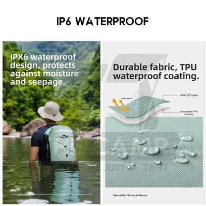 Naturehike Waterproof Backpack 20L 30L 40L Outdoor TPU Dry Wet Separation Storage Bag Ultralight Hiking Beach NH21FSB04