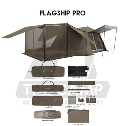 Naturehike Village 13 TiBlack Flagship PRO Auto Tent Automatic Ultimate Ti Black TiBlack PRO Outdoor Camping CNH22ZP004