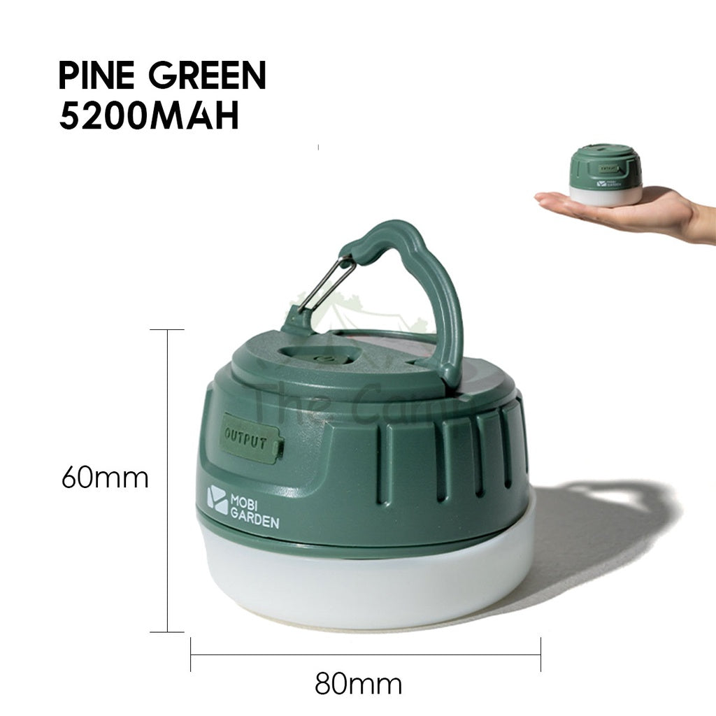 Mobi Garden Camping LED Lamp Portable Light Waterproof Powerbank 5200mAh Magnetic Base Outdoor Gear Equipment Naturehike