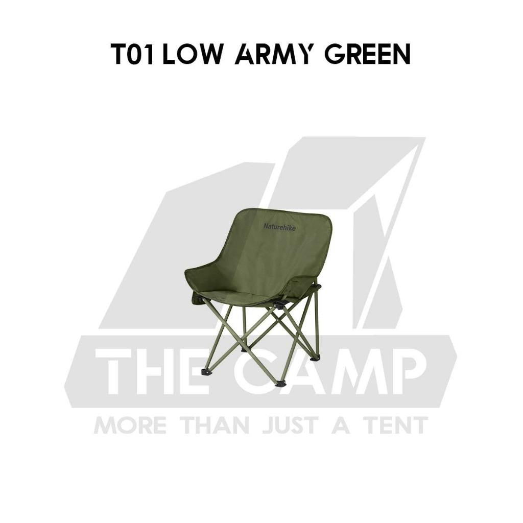 Naturehike T01 Low Back Moon Chair Outdoor Camping Widened Extra High Armchair Kerusi Healing CNH23JU13002