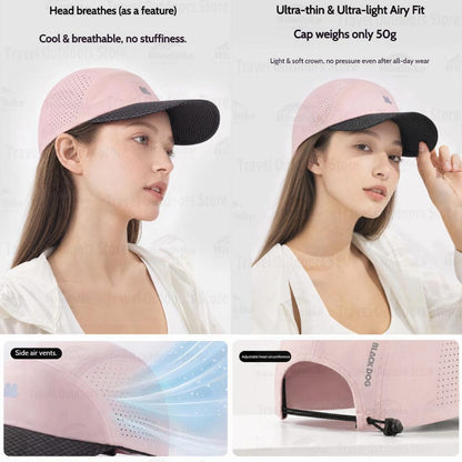 Blackdog EDGY / Nylon Baseball Cap Camping Outdoors Hiking Outing Leisure Black Topi CBD2550FS011 CBD2650FS010