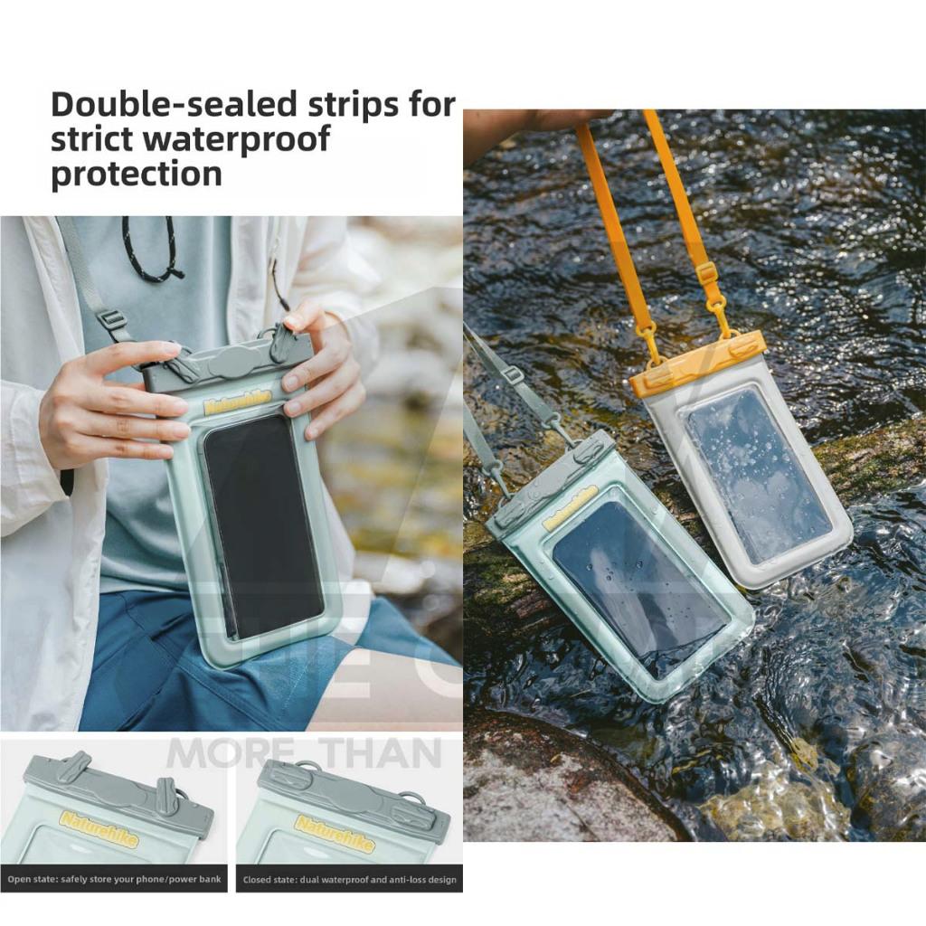 Naturehike Mobile Phone Waterproof Handphone Bag Touchable Screen Dry Bag Diving Floating 20m 50m IPX8 CNK2300BS015