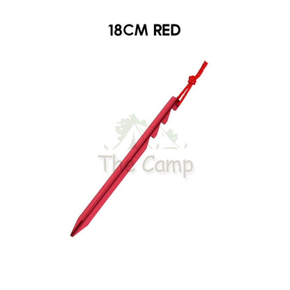 Aluminium Alloy Tent Peg 18cm 23cm with Rope Sand Hexagon Ultralight Stake Camping Sand Flysheet Nail Tarp Awning Beach