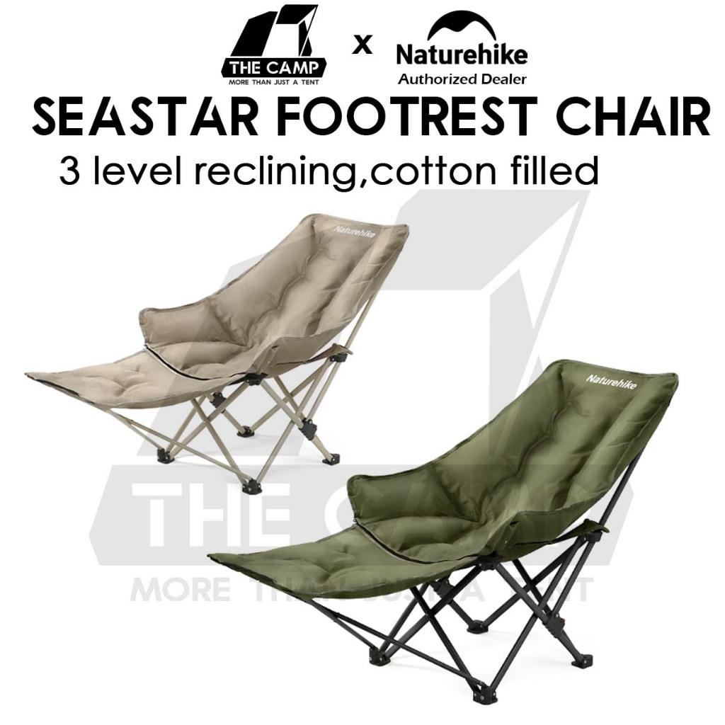 Naturehike SeaStar Cotton Filled Reclining Chair Footrest Leg Rest High Back Recliner Kerusi Healing CampingCNK2450JJ020