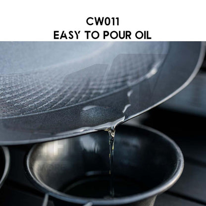 Blackdog BBQ Grill Pan Non Stick Coating Outdoor Camping Korean Style Design Wok Frying Cooking Cookware CBD2550CF021