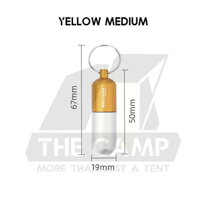 Wellhike SWS EDC Pill Capsule Sealed Waterproof Container Outdoor Camping Portable Small Bottle Mini Storage Keychain