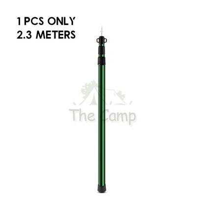 Camping Adjustable Rod for Flysheet Tarp Tent Camp Bag Hiking Family 2.3 3.0 2 3 m Support Pole with Bag Retractable