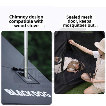 Blackdog MoonSky 6.3 Air Tent Pro / Base Double Layer PU3000mm Skyroof Inflatable Khemah Angin CBD2650WS010