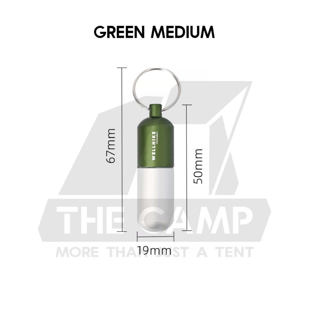 Wellhike SWS EDC Pill Capsule Sealed Waterproof Container Outdoor Camping Portable Small Bottle Mini Storage Keychain
